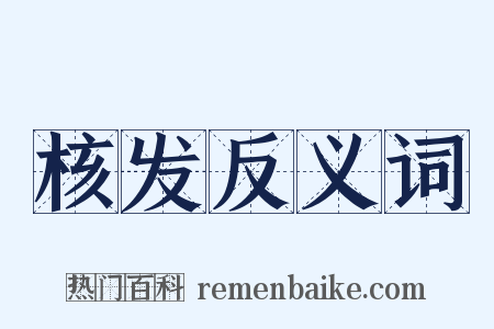 核发反义词是什么意思的图片